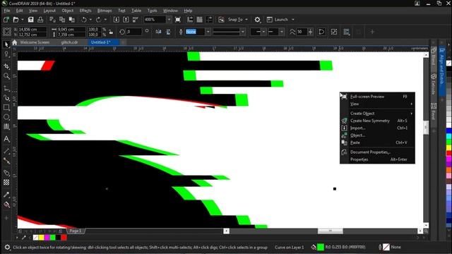 HOW TO CREATE  GLITCH EFFECT IN COREL DRAW -  TYPOGRAPHY EFFECT | COREL DRAW | Typography Tutorial