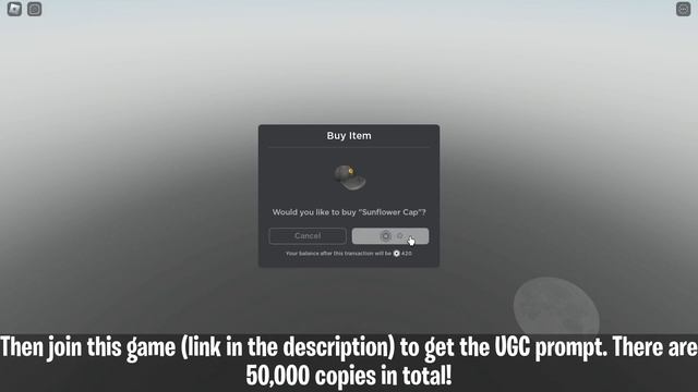 [FREE LIMITED] HOW TO GET THE SUNFLOWER CAP - ROBLOX смотреть онлайн