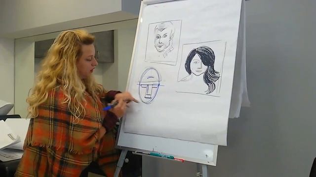 Как нарисовать лицо часть 1 Ольга Адам смотреть онлайн
