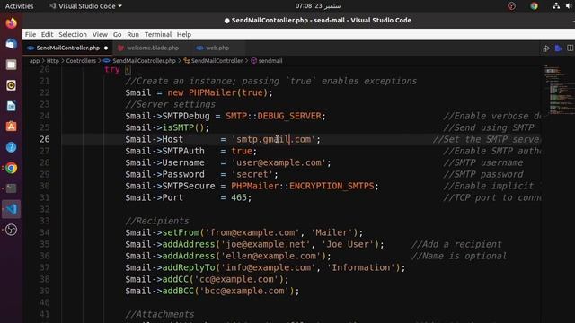 send mail in laravel 9 using phpmailer смотреть онлайн