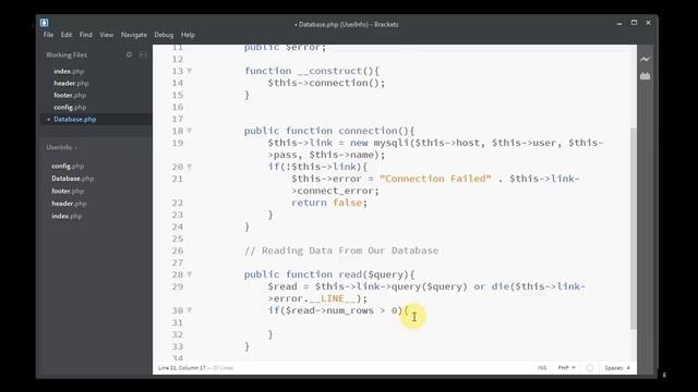CRUD Application Using PHP & Mysql - Part 5 - Read Data From Database смотреть онлайн