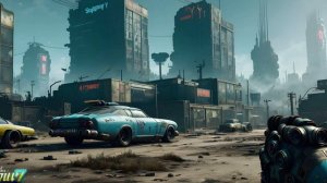 Нейросеть рисует кроссовер игр Fallout 4 и CyberPunk 2077