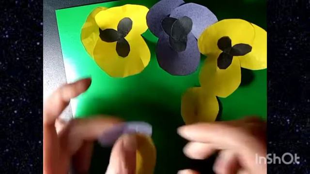 Сердце из цветов, анютины глазки. смотреть онлайн