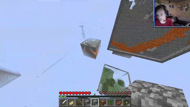 Алмазы!!! : Выживание в кубе #2 смотреть онлайн