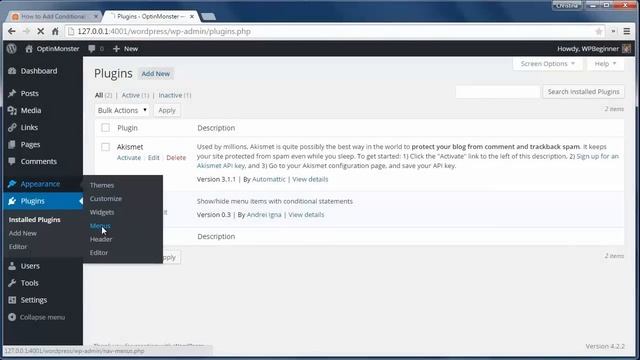 How to Add Conditional Logic to Menus in WordPress смотреть онлайн