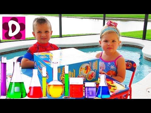 DIY Кинетический Песок ЦВЕТНОЙ Делаем сами Видео для Детей DIY Colors Kinetic Sand Learn Colors