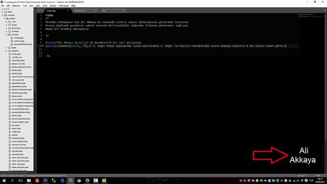 Php Substr fonksiyonu смотреть онлайн