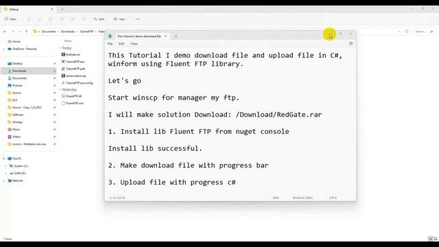 [TUTORIAL] SIMPLE FTP DOWNLOAD UPLOAD FILE WITH PROGRESS C# | LAPTRINHVB.NET смотреть онлайн