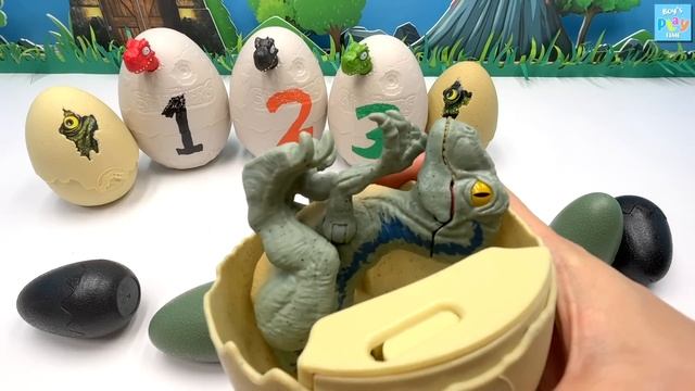 50 Dinosaur Egg Hatching! Jurassic World Dinosaurs T-Rex смотреть онлайн