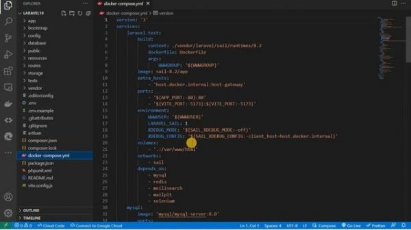 Install Laravel 10x with Docker and Sail (including PhpMyAdmin)