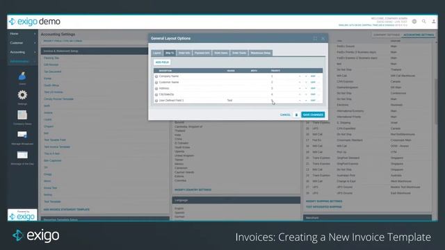 Invoices - Creating a new Invoice Template Exigo Tutorials смотреть онлайн