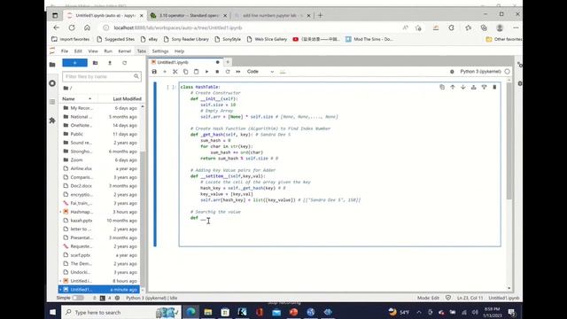 HashMap Implementation in Python смотреть онлайн