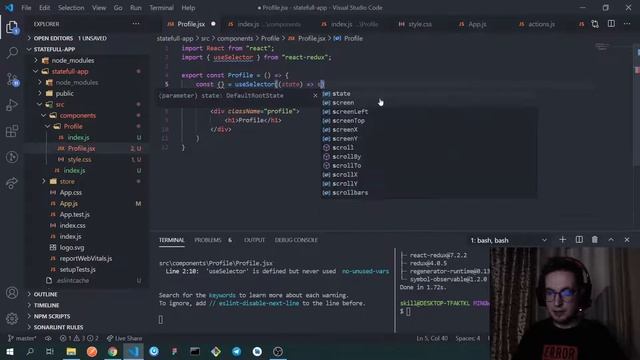 React Redux с использованием хуков | Практика | Часть 1 смотреть онлайн