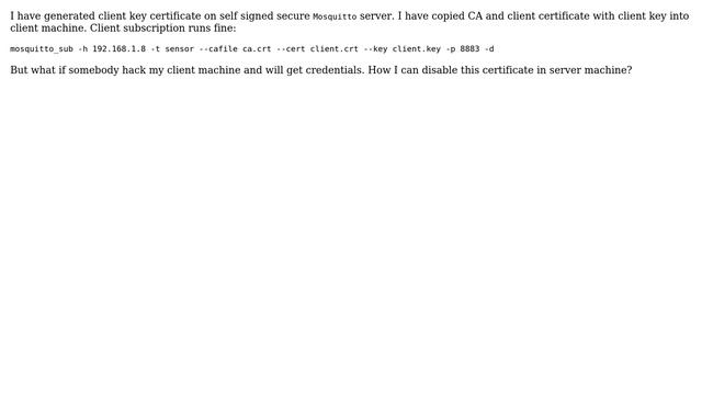 Unix & Linux: Disable client SSL certificate смотреть онлайн