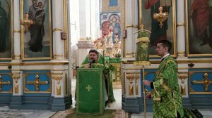 Великая Вечерня  с чтением коленопреклонных молитв в Свято-Духовом кафедральном соборе города Минск