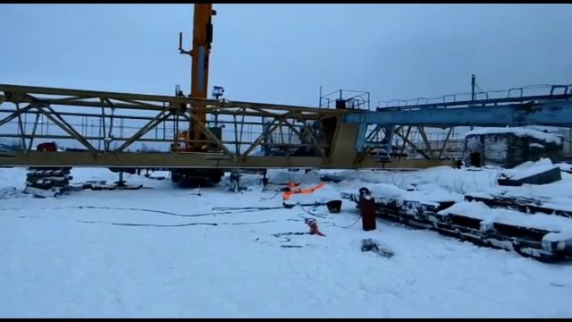 Поставка козлового крана КСК 30-42в из г.Удомля в Московскую область смотреть онлайн