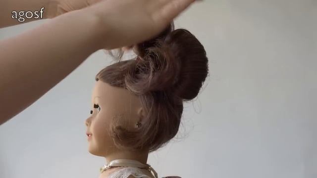How To Style American Girl Fun and Easy Hair Bun Tutorial DIY смотреть онлайн