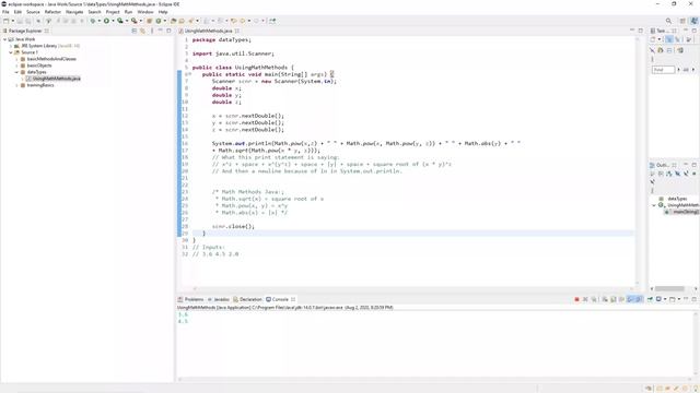 Java Lab: Using Math Methods смотреть онлайн