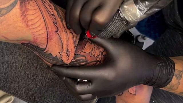 Oni Hannya and Snake Tattoo Full Sleeve Timelapes - Most ATTRACTIVE tattoos design - Trung Tadashi смотреть онлайн