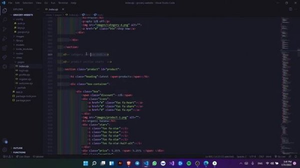 Web Programming Project | Shopping Website | using HTML, CSS, JavaScript and node.js, MongoDB