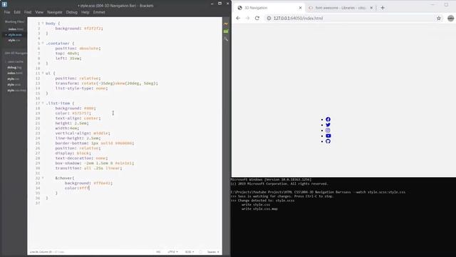Amazing 3D Navigation Tile Design using HTML and SCSS смотреть онлайн