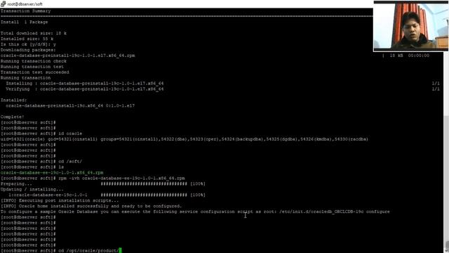 How to install Oracle Database 19c with RPM on Oracle Enterprise Linux 7.6 step by step смотреть онлайн