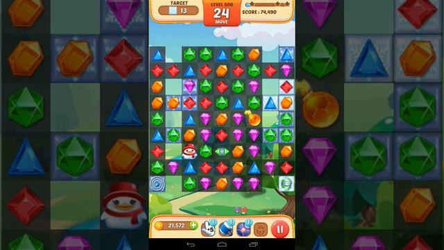 Jewel Match King Level 506 - Walkthrough ( No Booster ) смотреть онлайн