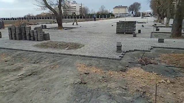 Крым.г.Саки.Реконструкция ул.Курортная.(06.03.2020)