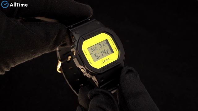 Обзор часов Casio G-SHOCK DW-5600BBMB-1E с хронографом. Японские наручные часы. Alltime смотреть онлайн