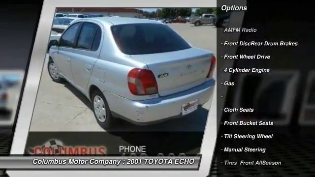 2001 TOYOTA ECHO Columbus NE C6131B смотреть онлайн