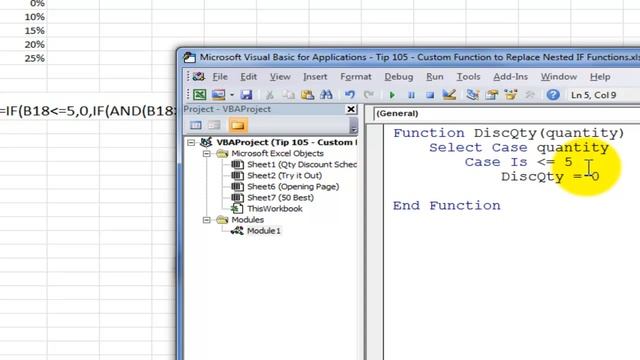Create a Custom Excel Function to Replace Nested IF Functions смотреть онлайн