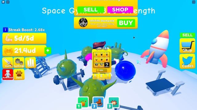 БЕСПЛАТНЫЙ БУСТ Х99999 В LIFTING TITANS В РОБЛОКС! ROBLOX смотреть онлайн