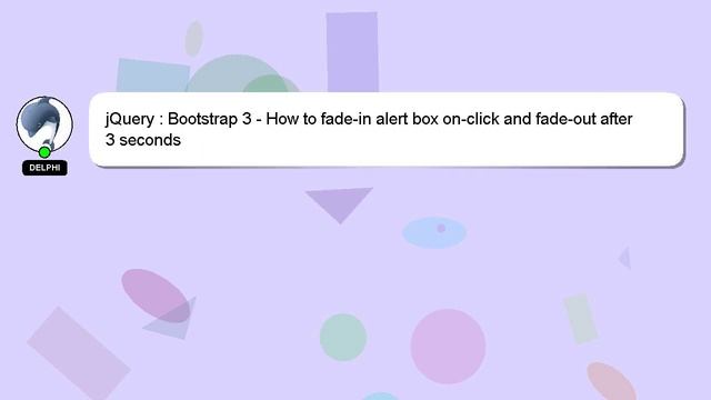 jQuery : Bootstrap 3 - How to fade-in alert box on-click and fade-out after 3 seconds смотреть онлайн
