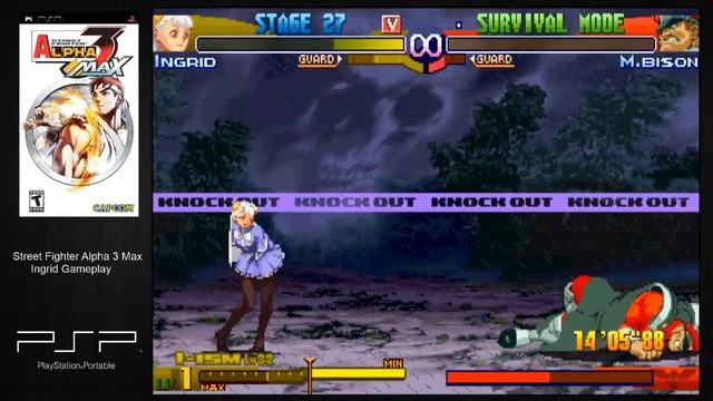 Street Fighter Alpha 3 Max [PSP] - Ingrid Gameplay (Expert Mode) смотреть онлайн