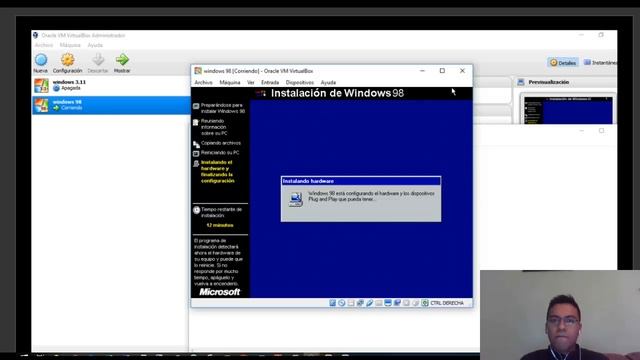 Instalando Windows 98 VirtualBox смотреть онлайн