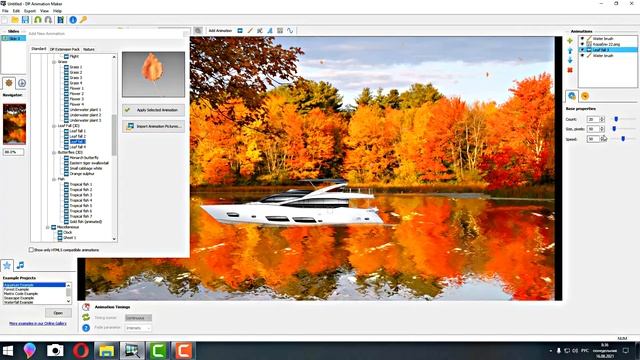 DP Animation Maker! Урок 22! Как создать Осенний футаж с листопадом в программе DP Animation Maker! смотреть онлайн