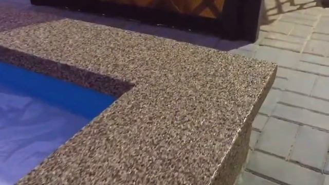 Борт бассейна из каменного ковра | WonderStone