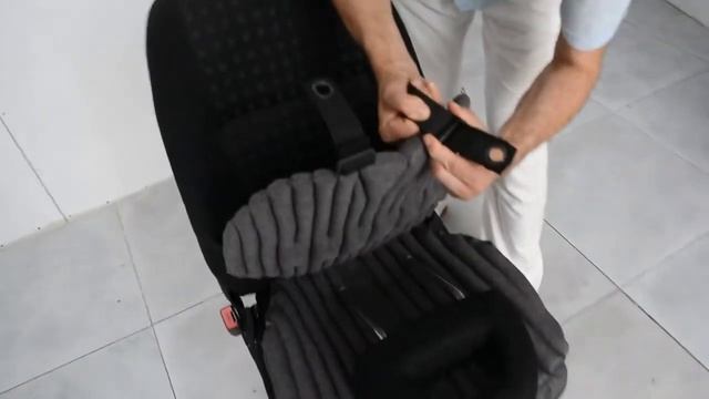 Установка автомобильных ортопедических био подушек чехлов ЕkkoSeat на автомобильное сидение смотреть онлайн