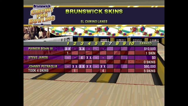 Brunswick Circuit Pro Bowling PC Skins Game смотреть онлайн