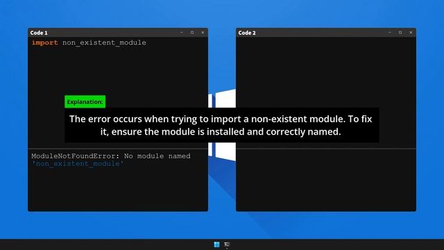 How to fix ModuleNotFoundError: No module named in Python смотреть онлайн