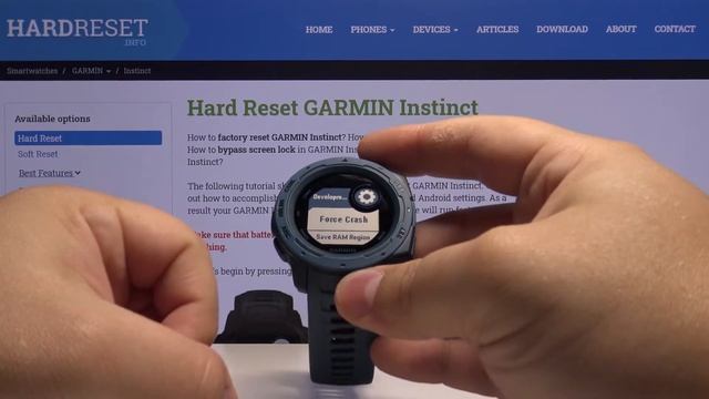 Development Mode in GARMIN Instinct – Developer Menu / Enable BT Logging смотреть онлайн