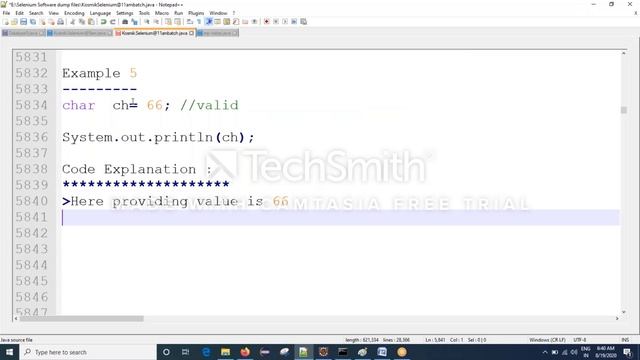 Session 11 Java Char DataType for Selenium || In Telugu || By Mr Hanumanth смотреть онлайн