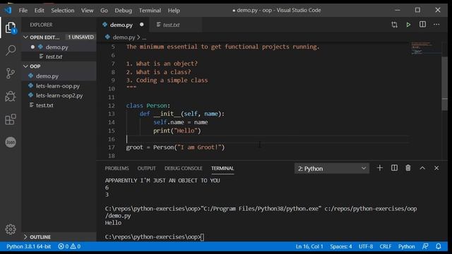 Quick intro to Object Orientated Programming with Python смотреть онлайн