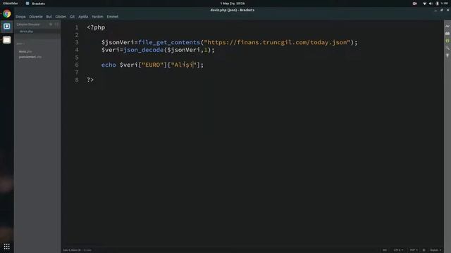 PHP ile JSON Dosyasından Döviz Bilgilerini Almak смотреть онлайн