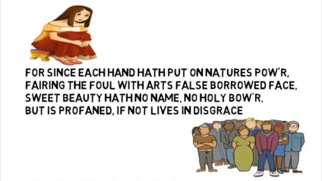 Sonnet 127 by William shakespeare |in Hindi |Full Explain in Animated pictures смотреть онлайн