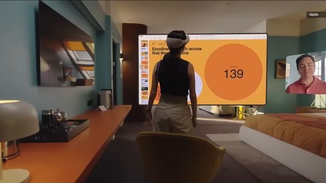 Apple Vision Pro hands-on: Immersive Video, Disney+ app and floating keyboard смотреть онлайн