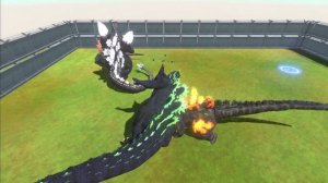 2VS2 Super,Space Godzilla VS Evolution Of T-Rex - Animal Revolt Battle Simulator