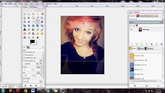How to Crop Images in Gimp смотреть онлайн
