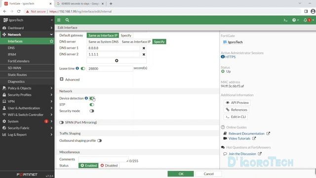 How to configure LAN, VLAN, DHCP & DNS on FortiGate Firewall (Part 3) смотреть онлайн
