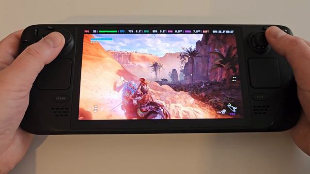 FSR3 Horizon Zero Dawn Steam Deck Frame Generation